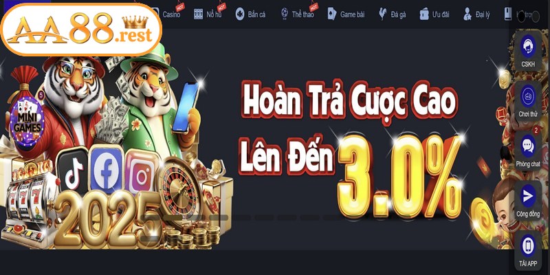 Giới thiệu sơ lược sân chơi AA88 chất lượng