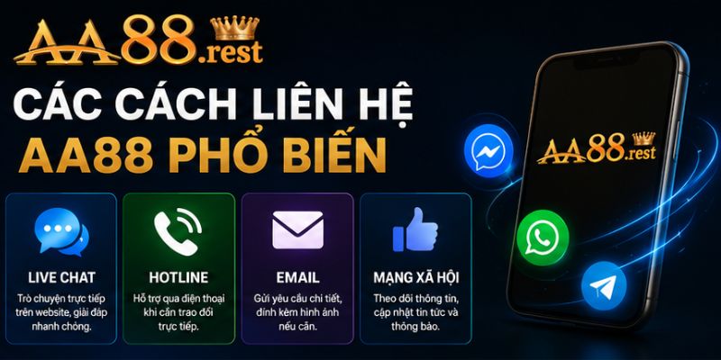 Các Cách Liên Hệ AA88 Phổ Biến