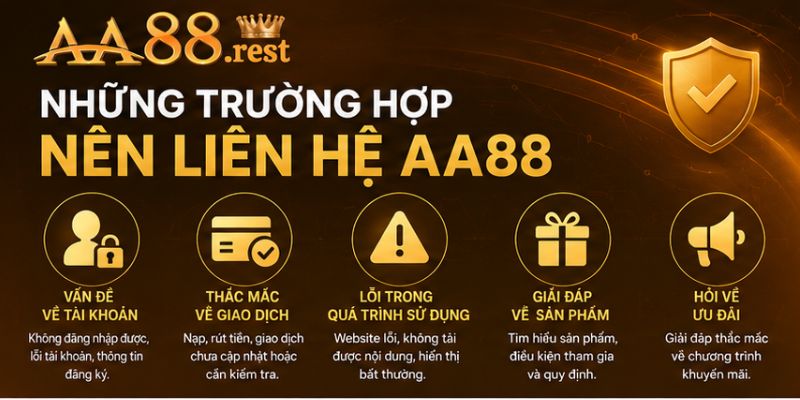 Những Trường Hợp Nên Liên Hệ AA88